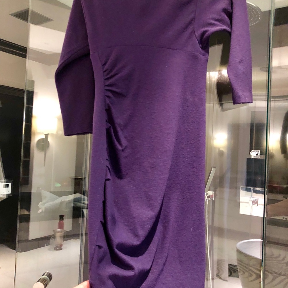 Purple women’s Diane von Furstenberg cotton dress - Picture 3 of 4